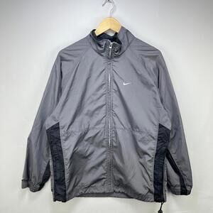 Vintage Y2K Nike Swoosh Zip-Up Windbreaker Jacket Small